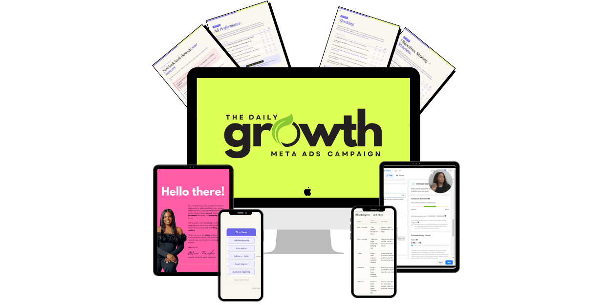 The Daily Growth Campaign — course mockup